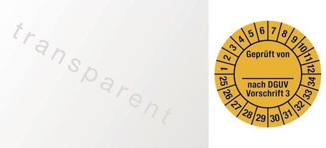 Immagine prodotto HP Autozubehör Adesivo di ispezione pluriennale B25xL60mm J.2025-2034 foil