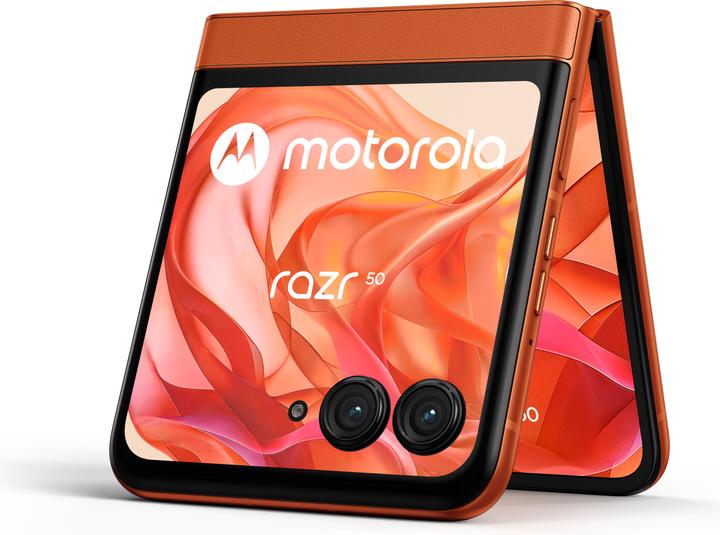 Produktbild Motorola Razr 50 (256 GB, Spritzige Orange, 3.60", SIM + eSIM, 50 Mpx, 5G)