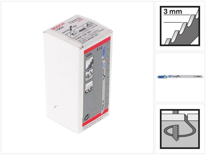 Produktbild Bosch Professional Zubehör PRO Alu curve T227D Stichsägeblatt, 100 mm, 100-tlg.