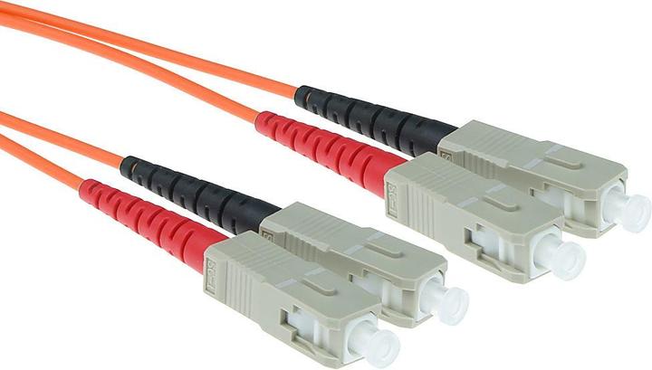 Produktbild 15 meter LSZH Multimode 62.5/125 OM1 fiber patch cable duplex with SC connectors (15 m)