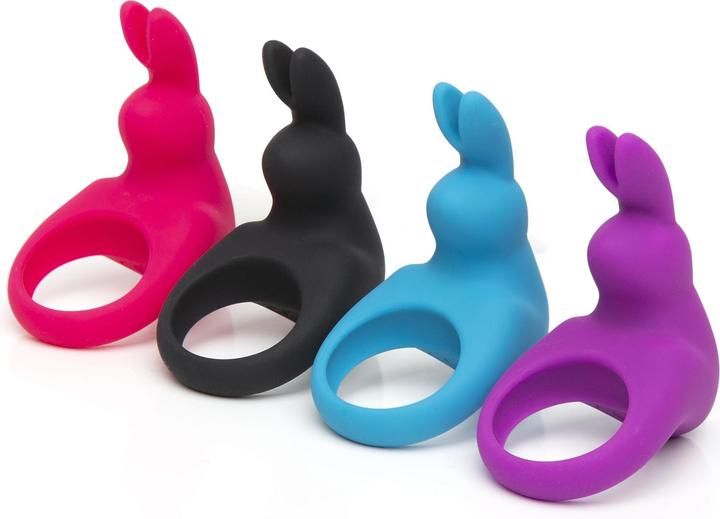 Actual product image Happy Rabbit Cock Ring Black (3 cm)