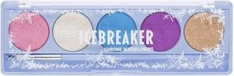 Actual product image Wibo Icebreaker Chrome Water Liners Palette 5 Metallic Eyeliners 5g
