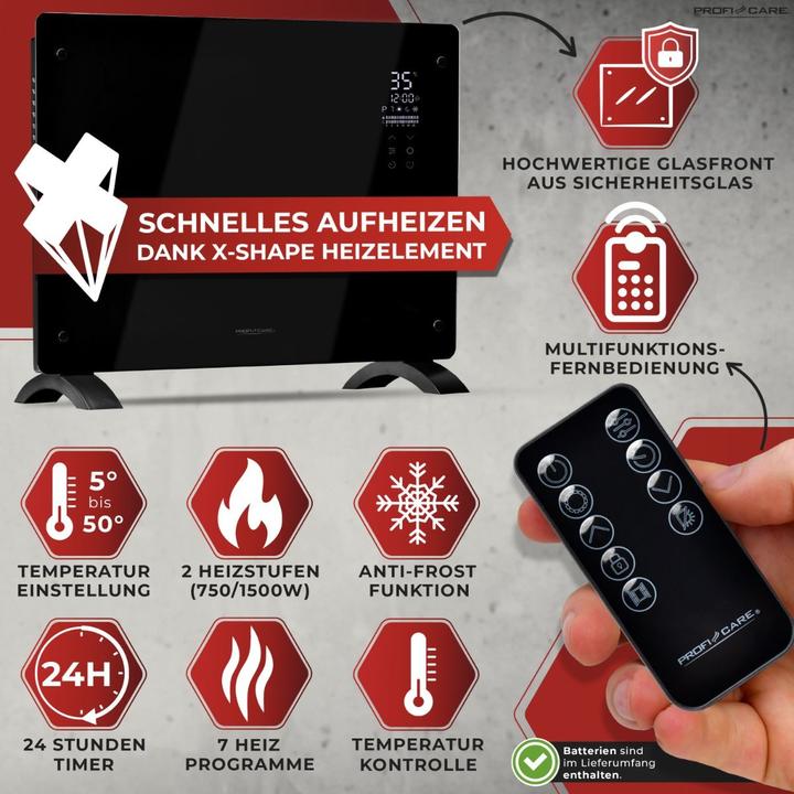 Image du produit Profi-Care ProfiCare PC-GKH 3118 Chauffage électrique 750/1500 watts (1500 W)