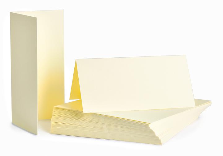 Produktbild Craft UK Limited XXL Tischkarten "8 x 8 cm", 50 Stück, 250 g/m²