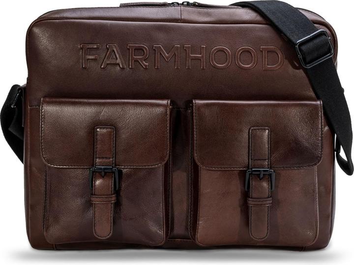 Farmhood Memphis Aktentaschen Messenger Leder 38 cm Laptopfach