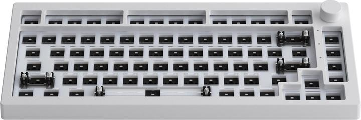 Actual product image Akko 5075S RGB QMK Barebone, ISO Layout - moonlight white (Cable)
