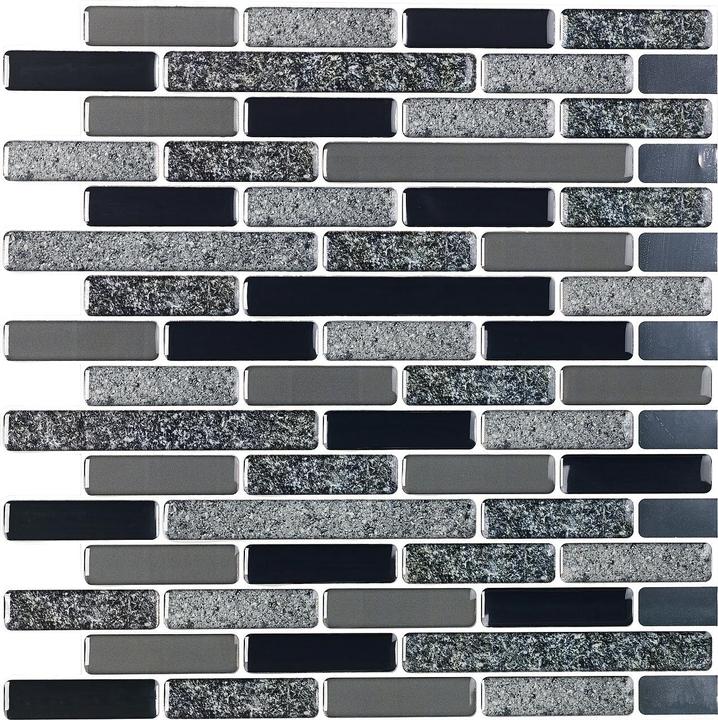Produktbild Infactory Selbstklebende 3D-Steinoptik-Fliesenaufkleber, 3er-Set (26 x 26 cm)