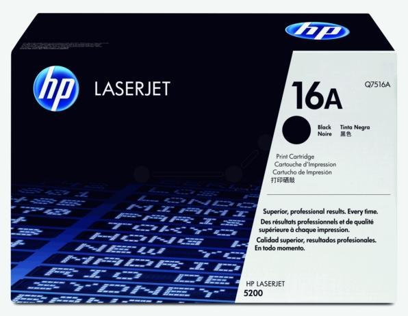 Actual product image HP Toner black Orig.No. Q7516AC (FC)