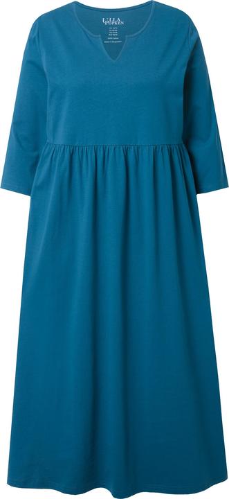 Produktbild Ulla Popken Jerseykleid, A-Linie, Tunika-Ausschnitt, 3/4-Arm (56)
