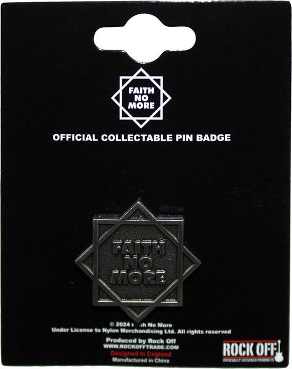 Actual product image Faith No More Star Logo Badge