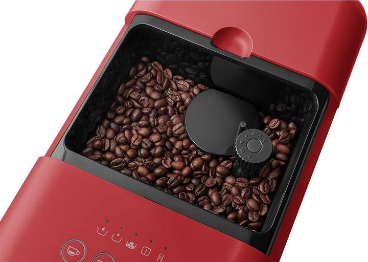 Actual product image Smeg Fully Automatic Coffee Machine 50's Style red
