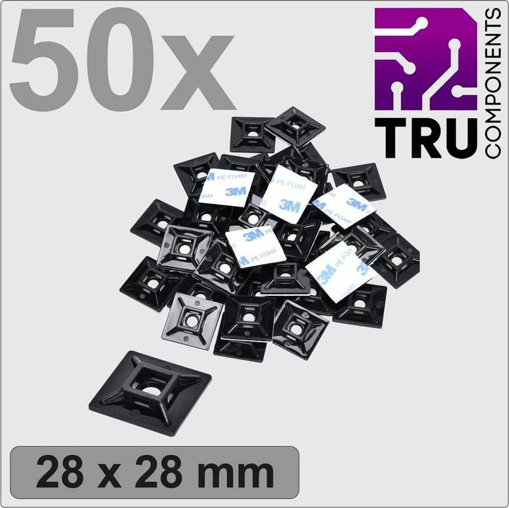Produktbild Tru Components T24CA068 Befestigungssockel selbstklebend, schraubbar TC-12888544