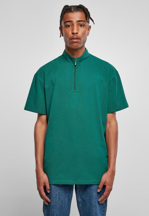 Actual product image Urban Classics Boxy Zip Pique Tee - 17004 (XS)