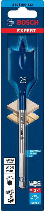 Actual product image Bosch Professional Zubehör Expert SelfCut Speed flat milling drill, 25 x 152 mm (25 millimetres)