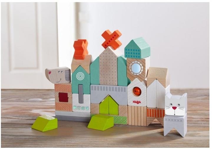 Actual product image Haba Building blocks dog and cat