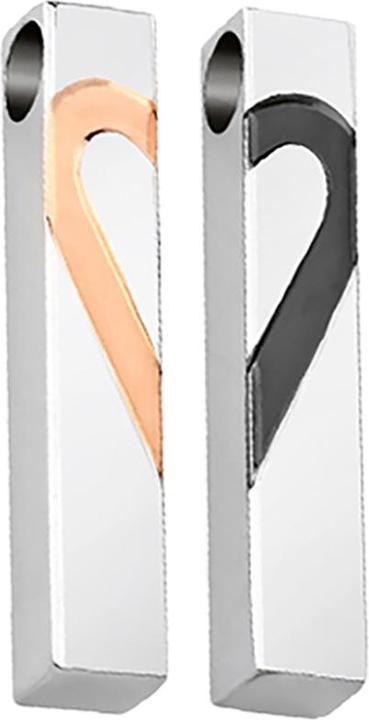 Star Piercing Anhänger zwei Herzen (Chirurgenstahl 316L)