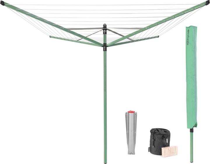 Brabantia Lift-O-Matic 50 M - 45 mm Rohr mit Metall-Bodenank (50 m)