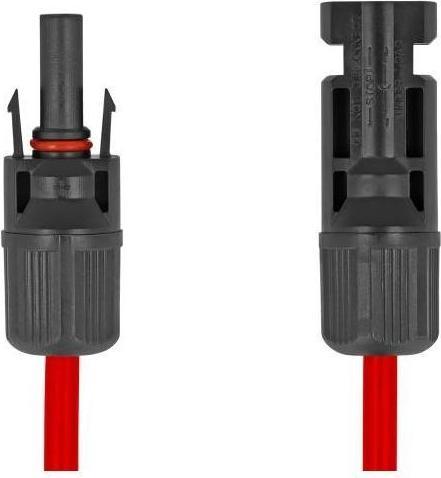 Productafbeelding Delock DL4 Solar lintkabel stekker naar contactdoos 60 cm rood (Zonnekabel)