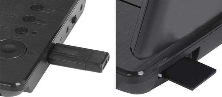 Actual product image Trevi PDX 1409 Portable DVD Player Convertible (9 Inch) Pixel (Portable DVD player)