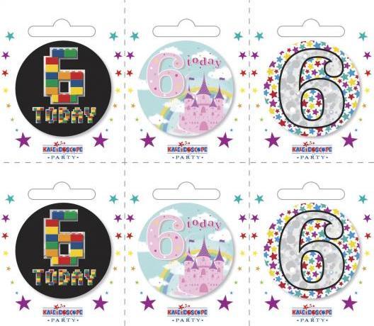 Kaleidoscope Sortierte Designs AnsteckerSet 6 Today 6erPack