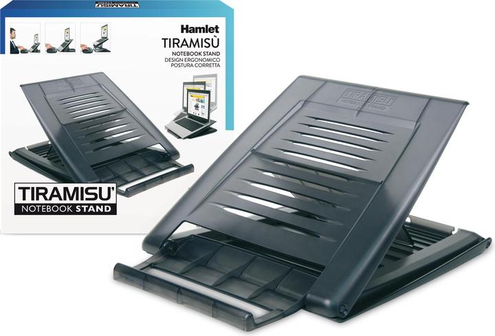 Image du produit Hamlet XTMS100 Support Tiramisu pour ordinateur portable Noir