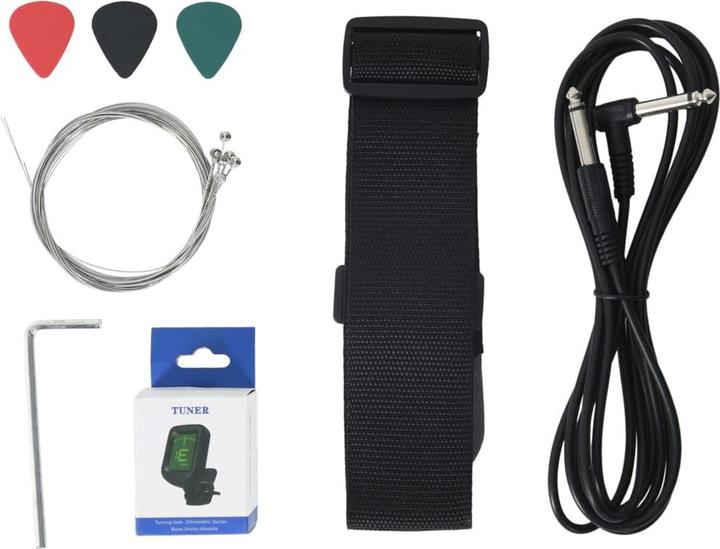 Image du produit VidaXL Lyov (Guitare électrique, Matériau à base de bois, Bouleau massif, Panneau composite)