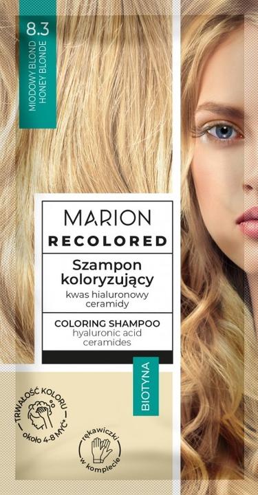 Produktbild Marion Recolored Coloring Shampoo 8.3 Honey Blonde 35Ml (35 ml, Flüssiges Shampoo)