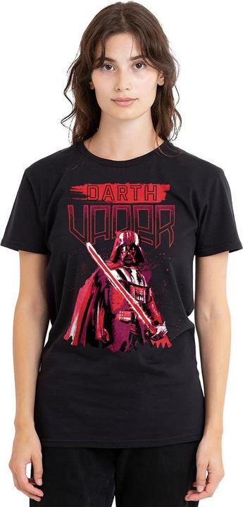 Actual product image Star Wars Unisex Adult Darth Vader Painted T-Shirt (XL)