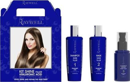 Immagine prodotto Raywell Set di trattamenti per il par Shine Filler all'Acido Ialuronico, Toate tipurile de par, Sampon (Set per la cura dei capelli)