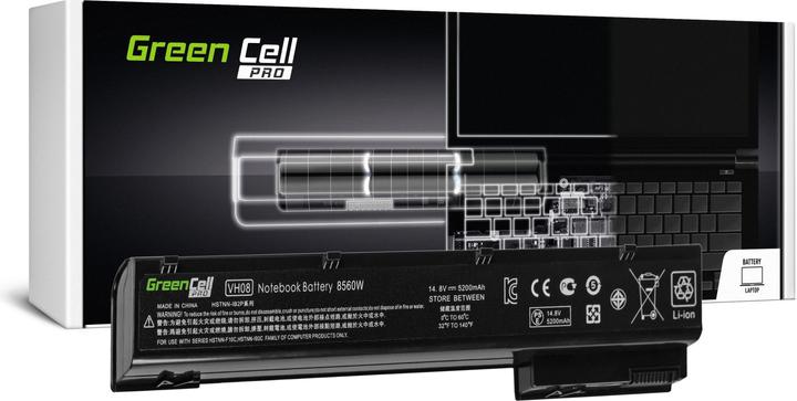 GreenCell PRO Laptop Battery for HP EliteBook 8560w - 8770w - 14.4V - 5200mAh (8 Cells, 5200 mAh)