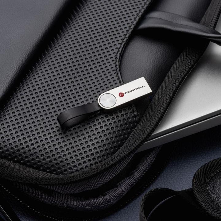 Produktbild Forcell Memory cards F-DATA pendrive Metal 64GB USB3.2 Gen 1 (USB A) silver (64 GB, USB-A)
