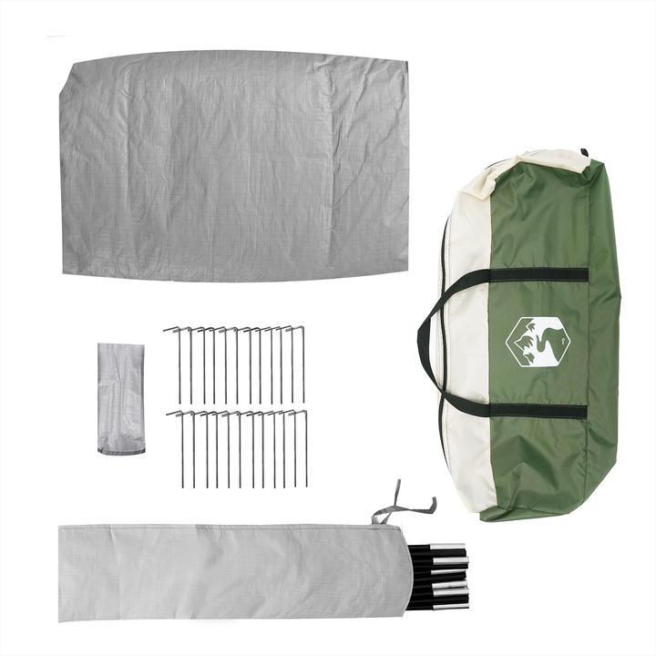 Immagine prodotto VidaXL Tenda famiglia tipi verde 10 persone impermeabile (7.40 kg, 9+ persone)