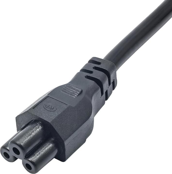 Produktbild Akyga Cable power AK-NB-08A Hybrid standard C/E/F CEE 7/7 - Euro 3-Pin IEC - Kabel - CEE7/7 -Koppler (1 m)