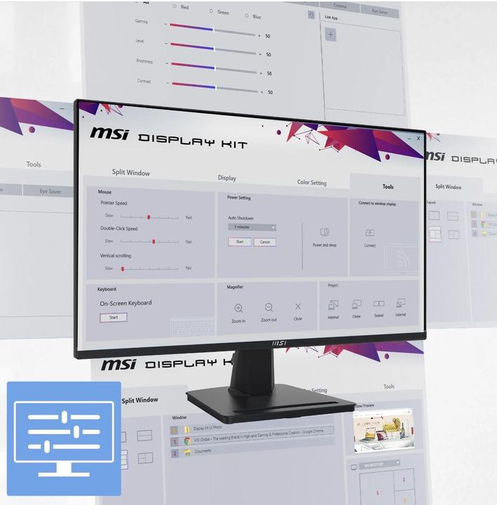 Actual product image MSI PRO MP275QDE / 27" / Office Monitor TFT (2560 x 1440 pixels, 27")