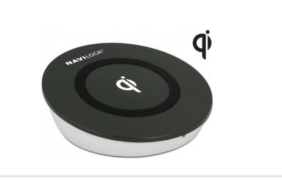 Produktbild Navilock Mobile Qi kabellose Ladestation Kompatible Qi-fähige Geräte: iPhone 8, 8 Plus, X Google Nexus 4, Nex (5 W)