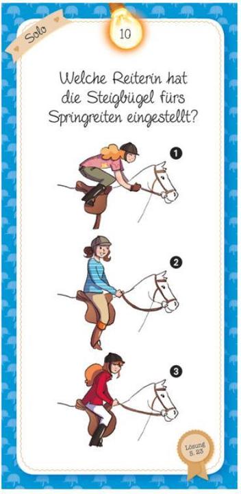 Actual product image The quiz of the horses and ponies (German)