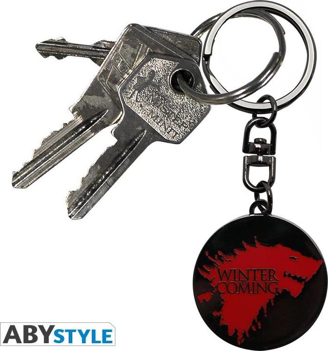 Produktbild ABYstyle GAME OF THRONES - Keychain Winter is coming X4