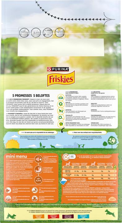 Valori nutrizionali e ingredienti Friskies Mini (Adulto, 1 pz., 1500 g)