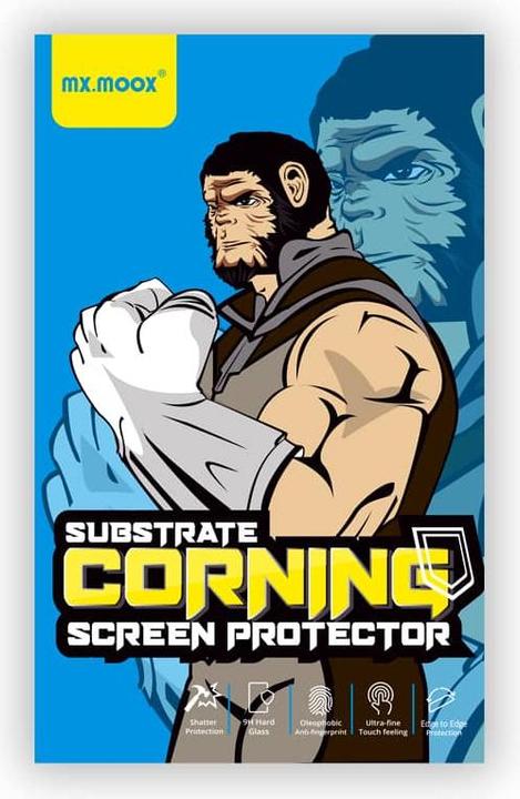 Actual product image Mx. Moox CORNING iPhone 13 / 13Pro / 14 / 16e - Tempered Glass / Panzerglas - 3D (1 Piece, Apple iPhone 13, Apple iPhone 16e, Apple iPhone 13 Pro, Apple iPhone 14)