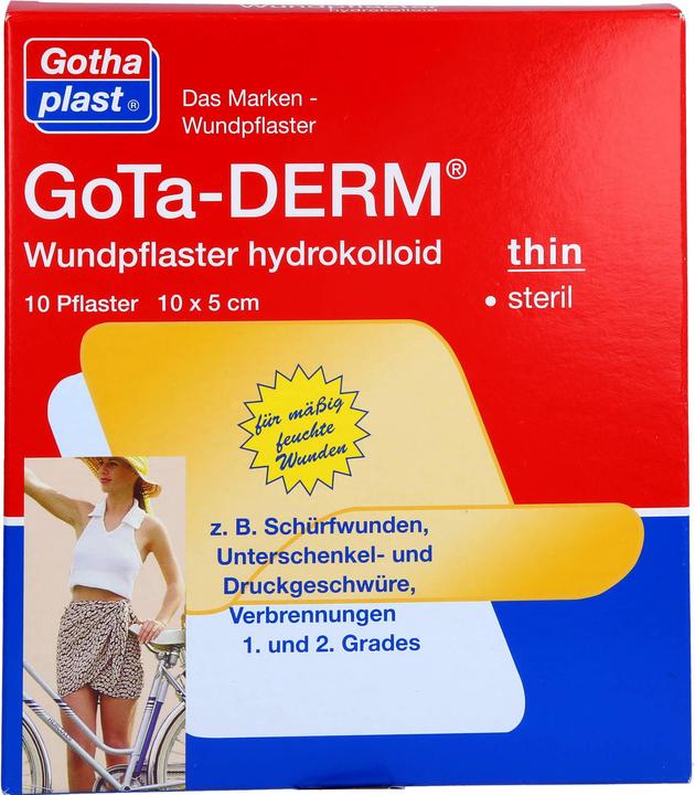 Produktbild Gothaplast Gotha-Derm Hydrokolloides Wundpflaster 10cmx5cm, 10 St PFL (10 x)