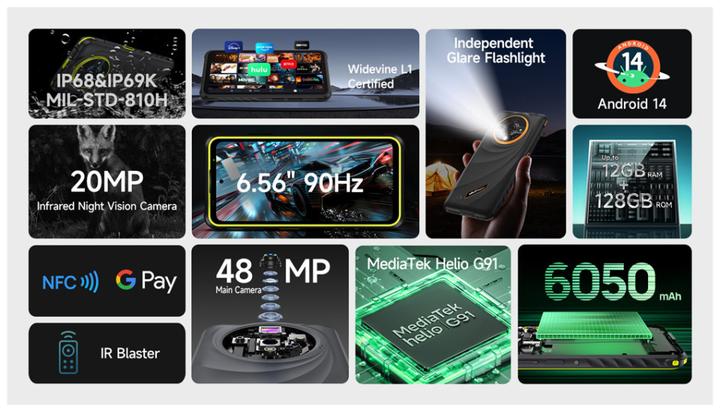 Image du produit Ulefone Armor X31 6/128GB black EU