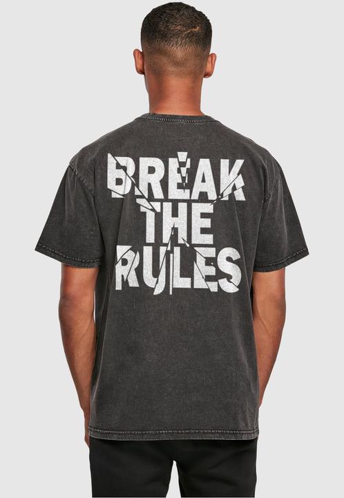 Actual product image Merchcode Break The Rules 2 Acid Washed Oversize Tee - 118129 (M)
