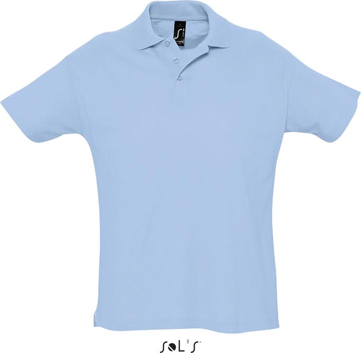 sky blue piqué
