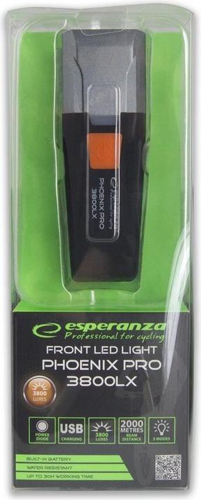 Produktbild Esperanza Professional Bike Front Light Phoenix 3800 Lx (3800 lm)