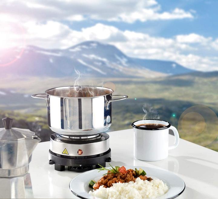 Actual product image Rosenstein & Söhne Set of 2 electric mini single hotplates