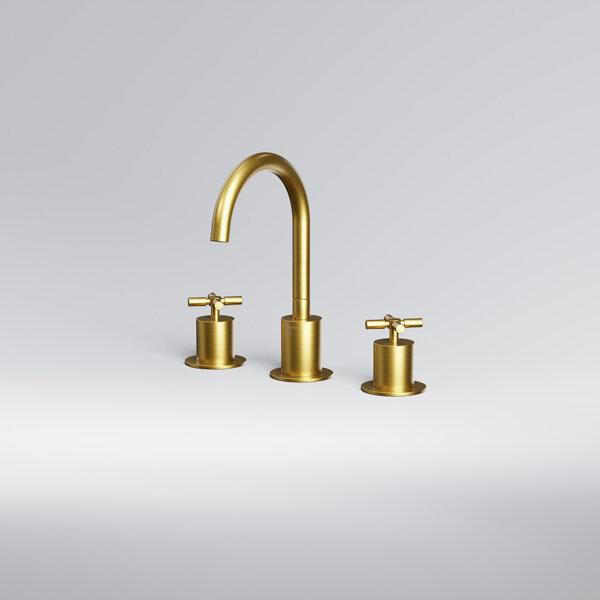 Produktbild Steinberg Serie 250 Waschtischarmatur, schwenkbar, 3-Loch, mit Ablaufgarnitur, Ausladung 150mm, 2502