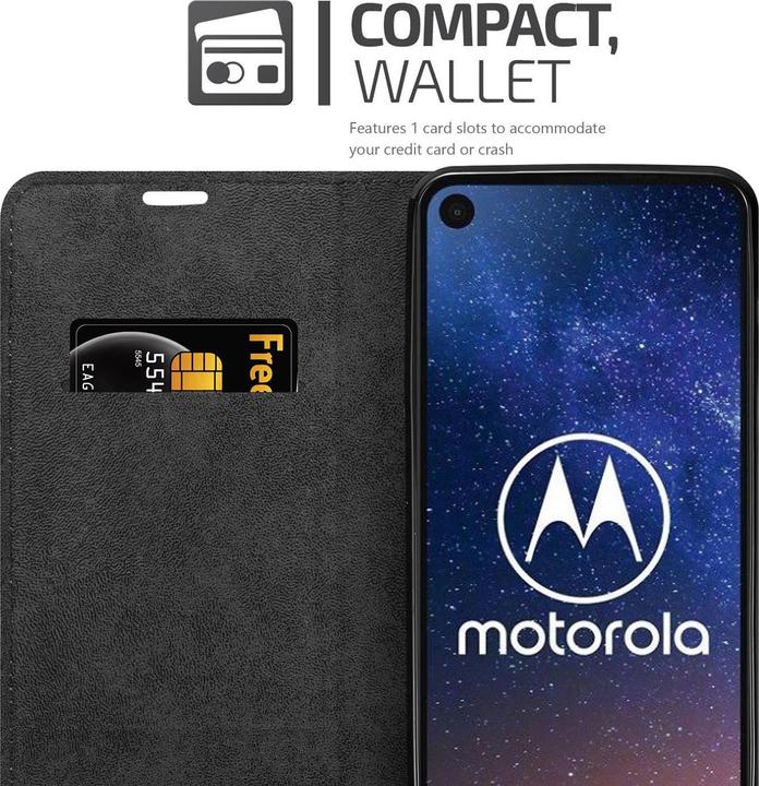 Produktbild Cadorabo Book Invisible Magnet Cover (Motorola One Vision)