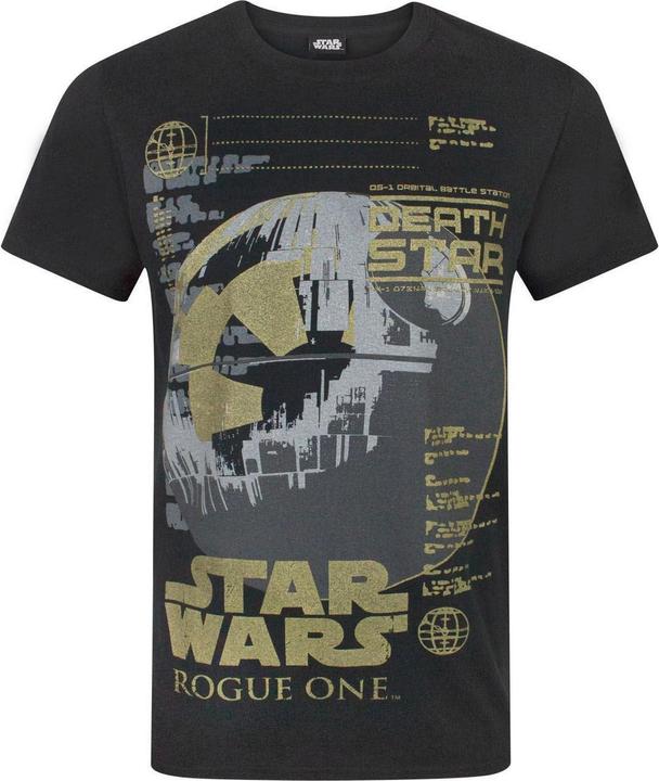 Immagine prodotto Star Wars Maglietta con la Morte Nera metallizzata di Rogue One (S)