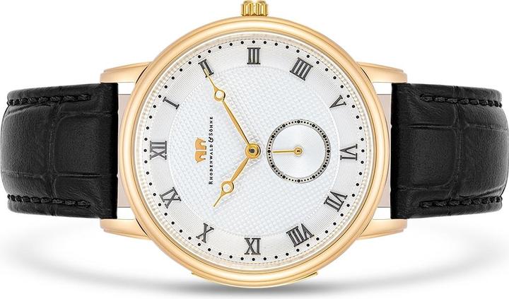 Produktbild Herren Quarzuhr Moonlight Echtleder schwarz - 26509 (Analoguhr, 40 mm)