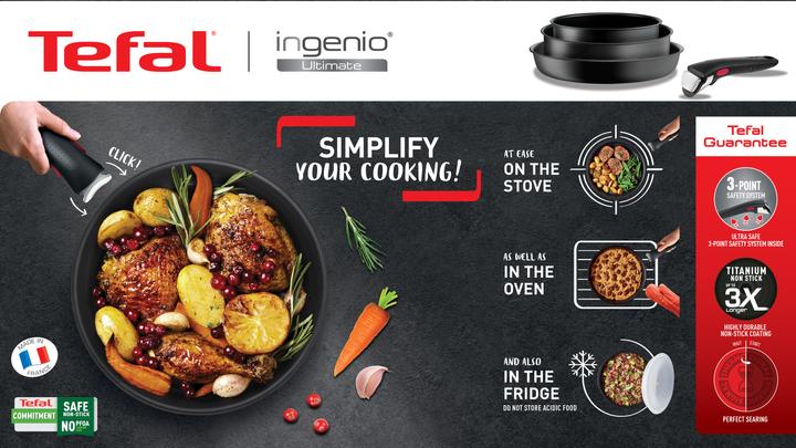 Actual product image Tefal Ingenio Ultimate (28 cm, Pan set + pot set, Aluminium)